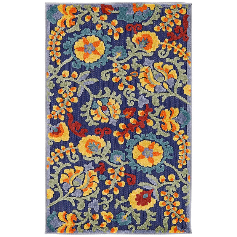 Nourison Aloha Blue Indoor/Outdoor Rug & Reviews Wayfair